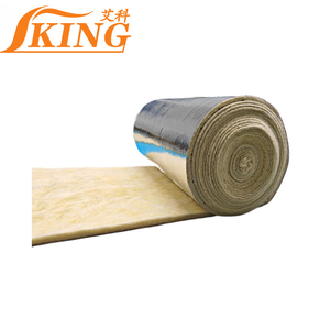 ISOKING <span class=keywords><strong>Rouleau</strong></span> <span class=keywords><strong>de</strong></span> <span class=keywords><strong>laine</strong></span> <span class=keywords><strong>de</strong></span> fibre <span class=keywords><strong>de</strong></span> <span class=keywords><strong>verre</strong></span> prédécoupé 12k 50mm 10m <span class=keywords><strong>de</strong></span> longueur Couverture en <span class=keywords><strong>laine</strong></span> <span class=keywords><strong>de</strong></span> <span class=keywords><strong>verre</strong></span> avec revêtement en feuille d'aluminium ISOKING - Product Image 1