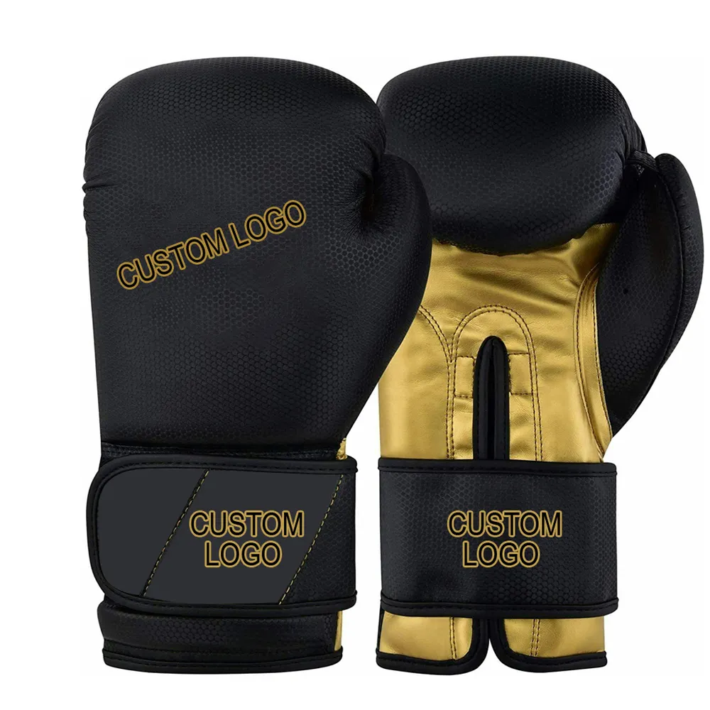 Diseño superior Personalizado 2024 Guantes de boxeo Cuero de cristal Muay Thai Entrenamiento Sparring Saco de boxeo Mitt