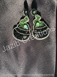 2024 Boho fait à la main perles de rocaille boucles d'oreilles Miyuki perlé Huggie boucles d'oreilles géométrie créative coloré à la mode classique personnalisé - Product Image 4