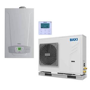 Baxi Auriga Bomba de Calor Monofásica Inverter R32 de 16 kW con Caldera de 35 kW, Sistema Híbrido HVAC - Product Image 1