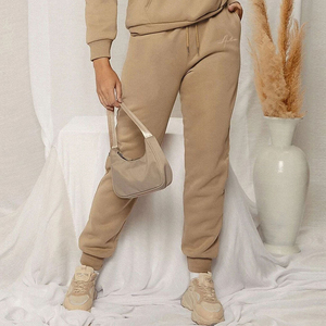 ชุดวอร์มผู้หญิงแบบมีฮู้ด 2 ชิ้น คุณภาพสูง สำหรับฤดูหนาว สไตล์สตรีทแวร์ สีพื้น เหมาะสำหรับออกกำลังกาย ฟิตเนส และวิ่งจ๊อกกิ้ง - Product Image 6