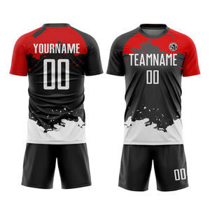 Gran oferta, uniforme de fútbol de manga corta para niños, uniforme de fútbol, camiseta de fútbol de alta calidad impresa por sublimación de alta calidad para hombres - Product Image 2