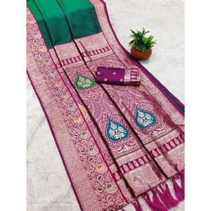 Saree en soie douce de qualité supérieure Robes de bal élégantes Saree en soie de plusieurs couleurs pour des vêtements décontractés de grossiste indien - Product Image 1