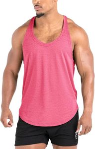 เสื้อกล้ามออกกำลังกายผู้ชายไซส์ใหญ่ ระบายอากาศ แห้งเร็ว พร้อมสีและโลโก้ตามสั่ง - Product Image 3