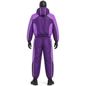 Custom Hooded Nylon <b>Tracksuit</b> Women Windbreaker Jogging Suit Sportswear Set - Product Image 2
