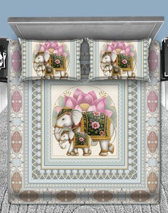 Juego de Sábanas 7D para Uso Diario con Diseño Panorámico, Impresión Digital, Tela de Microfibra de 140GSM, 300 Hilos, Duradero y Resistente a la Decoloración, Venta al Por Mayor de Fábrica - Product Image 2