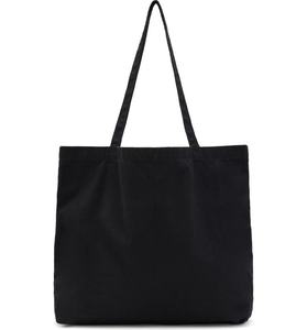 Bolso de mano de playa con diseño de rayas de lona de algodón para mujer, bolso de algodón con cierre de cremallera y logotipo personalizado - Product Image 1