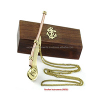 Solid Brass Copper Bosun Whistle 5" Shiny Brass Finish Nautical High Quality Lightweight 40-60g Gift Camping Hiking Survival