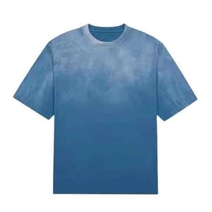 T-shirt respirant de qualité supérieure pour hommes délavé à l'acide 100% coton surdimensionné T-shirts graphiques pour hommes de grande taille - Product Image 1