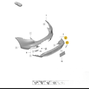 Cubierta de Remolque Universal de Alta Calidad para Porsche Taycan 9J1807756  9J1807442OK1  9J1807442  9J1807155A - Product Image 5