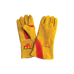 Guantes de Soldadura de Cuero Antiestáticos, Transpirables, Resistentes a Químicos, Texturizados, 12 oz de Grosor, 12 Pulgadas, Sin Silicona, Sin Polvo - Product Image 5