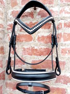 Brida de cuero de caballo personalizada con relleno de cristales - Product Image 3