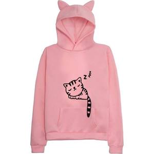 Girl's Plus Size Hooded Sweatshirts Winter <b>Knitted</b> <b>Animal</b> <b>Pattern</b> Design Front Logo Printed - Product Image 1