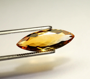 อัญมณีซิทรีนที่น่าสนใจทรงมาร์คีนหินซิทรินเจียระไนแบบกึ่งแท้ที่ดีที่สุดสำหรับการทำเครื่องประดับ - Product Image 6