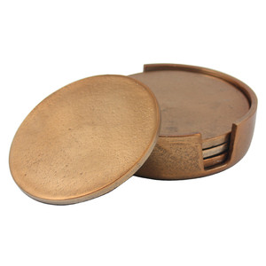 Posavasos de cobre hechos a mano para bebidas, posavasos de latón macizo para mesa, tamaño personalizado, precio barato con uso hecho a mano - Product Image 5
