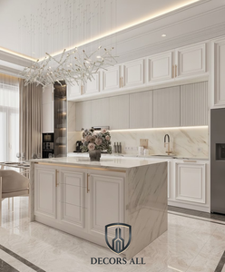 Foshan Factory Custom Ready Assemble White Modern Kitchen Cabinets Sink Faucet Eco-Friendly 5 Year Warranty Base Drawer Slide - Product Image 2