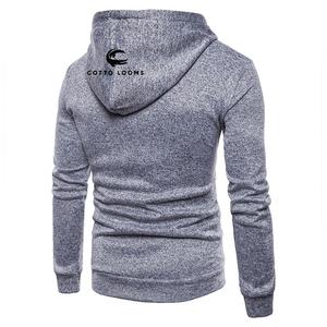 Meilleur prix pour hommes sweats à capuche respirant taux d'usine couleur unie polaire coton mélangé pull streetwear premium mode Offre Spéciale - Product Image 3