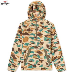 Precio al por mayor Nuevo diseño Hombres Sherpa Fleece Chaqueta de primavera Recubierto de camuflaje Formal Impermeable a prueba de viento para actividades al aire libre - Product Image 4