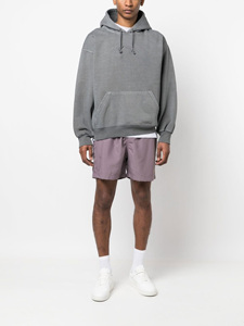 Vêtements d'hiver pour hommes Sweat à capuche thermique OEM Sweat à capuche délavé à l'acide pour hommes Pull-over à capuche délavé à l'acide avec cordon de serrage - Product Image 5