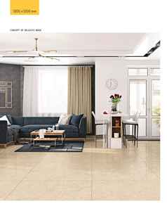 Carrelage en porcelaine brillant imitation bois massif Breccia Gold 1200x1200mm, grand format, carrelage vitrifié pour salon de villa - Product Image 1