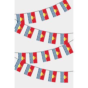 Rectangular Kiribati Party <b>Banners</b> Fanion Garland - Product Image 1