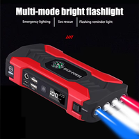 Démarreur portable pour voiture/camion/vélo/moto, batterie externe 12V 10000mAh 400A, surtension 800A, éclairage LED USB, écran LCD