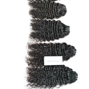 Extensions de cheveux vierges Remy vietnamiennes non transformées Bundles de cheveux indiens naturels Boucles de vagues profondes en vrac Matériel humain non transformé - Product Image 1