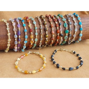 Elegant Gold Plated Fashion <b>Beaded</b> <b>Bracelets</b> with Vibrant Stone Beads Stylish Everyday Wear for Resale - Product Image 1