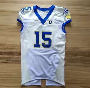 Vente en gros d'uniformes de football américain personnalisés de qualité supérieure, sublimation, respirant, antibactérien, séchage rapide, nouveau style - Product Image 3