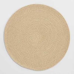 สูงเกรดผักตบชวารอบทอPlacemats Anti SLIP MATโต๊ะเสื้อรับประทานอาหารหรูหราหวายหญ้าทะเลPlacematตกแต่งตารางเสื่อ