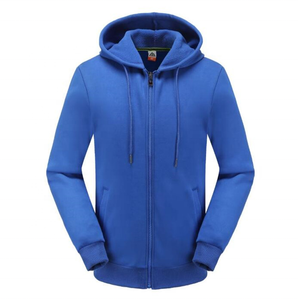 Sweat à capuche en coton épais et lourd pour femme, avec fermeture éclair intégrale, logo imprimé sur le devant, broderie premium, confortable, OEM, pour l'hiver/l'automne - Product Image 2