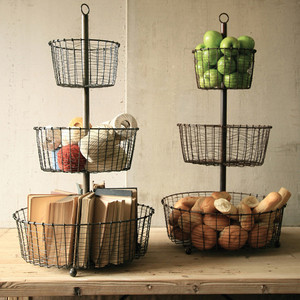 Corbeille à fruits moderne en fil métallique tressé de style nordique, bol de rangement pour légumes en maille de fer pour comptoir, bol de centre de table de luxe - Product Image 6