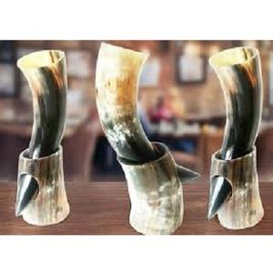 Grande corne à boire décorative Viking avec support pour corne Corne à boire Viking de qualité supérieure Taille personnalisée acceptée - Product Image 1
