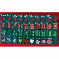 Divertissement coloré personnalisé à quatre couches 160 tuiles de Mah Jong américain ensemble de jeu de société Mahjong en acrylique
