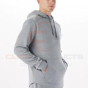 Chándal rosa para hombre en blanco de algodón liso personalizado OEM 2024, chándal de entrenamiento de rizo francés ecológico, ropa de moda de invierno - Product Image 4