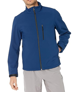 Veste Softshell à Capuche pour Homme Imperméable Doublée en Polaire Veste de Pluie Légère Coupe-Vent Manteau d'Hiver Randonnée en Plein Air - Product Image 1