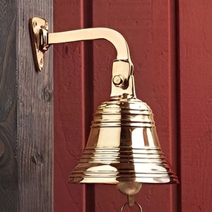 Cloche murale suspendue personnalisée à bas prix cloche de bateau nautique en laiton massif pour la décoration intérieure décoration de qualité durable - Product Image 4