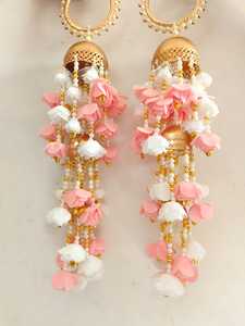 Punjabi Floral Kaleera Hathpool Brazaletes Par Joyería nupcial Haldi Sangeet Mayun Bodas Indian PakistaniTraditional Accesorios - Product Image 5