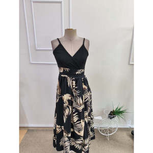 Women's Strappy Wrap Neck <b>Top</b>, Shimmering Skirt, Supreme <b>Dress</b>, 37927 - patterned - Product Image 4