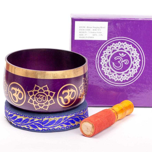 Bol chantant tibétain bol sonore de méditation fabriqué à la main en Inde pour le yoga, la guérison des chakras, la pleine conscience et le soulagement du stress par HHO - Product Image 1