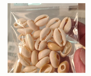 500 g/bolsa de cuentas de concha ovalada Natural blanca sin agujeros encanto cauri Conch cuentas espaciadoras sueltas para fabricación de joyería pulsera DIY - Product Image 1