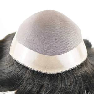 Peluca de Cabello Humano Brasileño para Hombre, Lista para Enviar, a Bajo Precio, con Base de Seda, Cabello Virgen Remy - Product Image 5