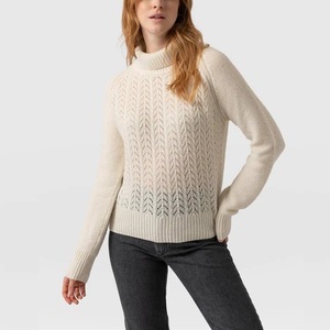 Nouvel arrivage : Pull col roulé pour femme, vente en gros, logo personnalisé, pull tricoté à manches longues pour femme et fille - Product Image 5