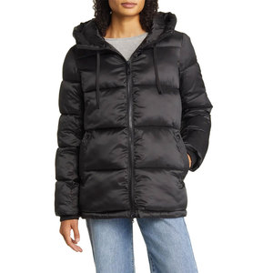 Chaqueta acolchada con burbujas con logotipo personalizado, chaquetas acolchadas transpirables gruesas y cálidas de gran tamaño para invierno, chaqueta acolchada con cremallera a la moda para mujer - Product Image 3