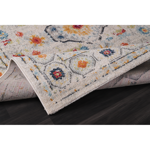 พรมพื้นที่เหรียญแนววินเทจสีเทาอ่อนแบบดั้งเดิม7655ชุดที่สง่างาม - Product Image 4