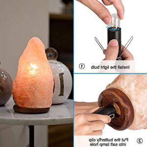 Wholesale Natural Himalayan Pink Crystal Salt Lamp Home Decoration Desk Lighting Custom Plug Salt Lamp - Product Image 3