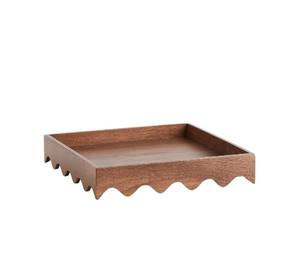 Bandeja de servicio con acabado natural de último diseño, bandeja de servicio de madera de lujo de alta calidad, bandeja de servicio hecha a mano para restaurantes domésticos - Product Image 3