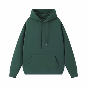 2024 nueva Sudadera con capucha suelta de color sólido popular de algodón 100% de alta calidad Sudadera con capucha de moda para hombres - Product Image 3
