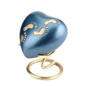 ของที่ระลึกรูปอุ้งเท้าโลหะสีชมพูพร้อมแท่นวางสีทองตกแต่งโกศเผาศพ - Product Image 4