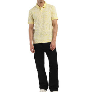 Camiseta Casual de Manga Corta para Hombre, Tejida, Transpirable, de Color Sólido, 220g, Personalizable, de Algodón y Poliéster, Venta al Por Mayor OEM - Product Image 1